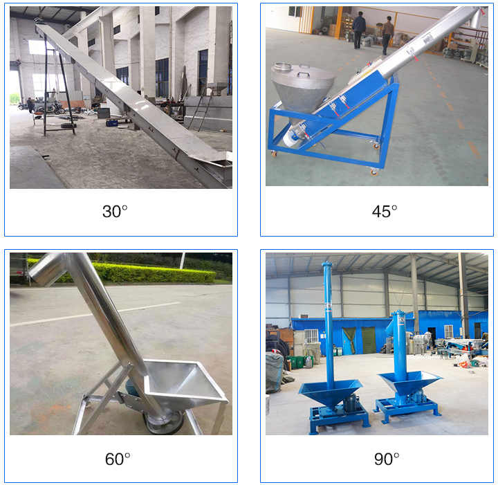 大倾角螺旋输送机图片
