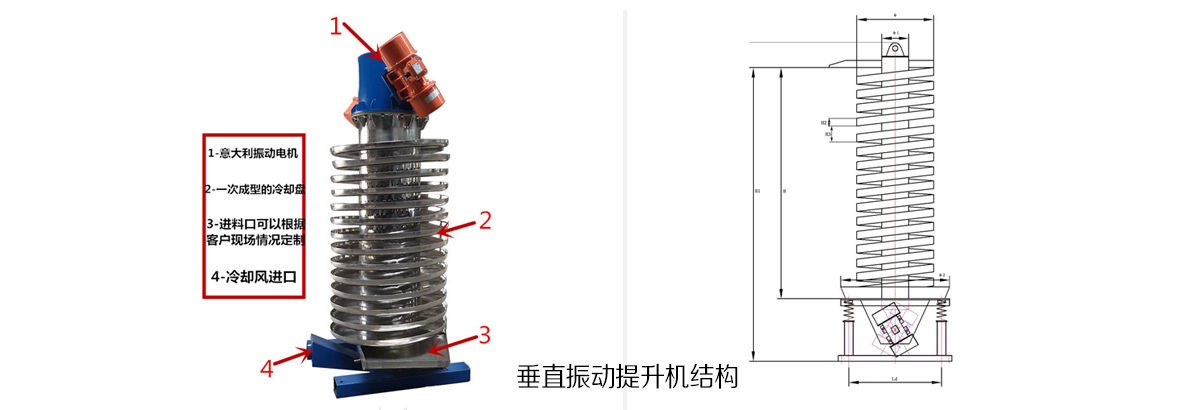 垂直振动提升机工作原理